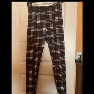Plaid leggings